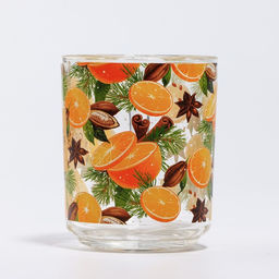 Кружка стеклянная новогодняя Глинтвейн, 200 мл