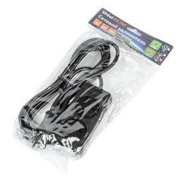 S-CU2-3 BLACK Удлинитель серии Ultra, шнур 3м., 2 гнезда, 10A, б/з. Черный. TM Uniel