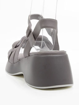 08-XL693-9 GRAY Босоножки женские (натуральная кожа)