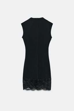 SHORT STRETCH LACE DRESS - Zara фото 9