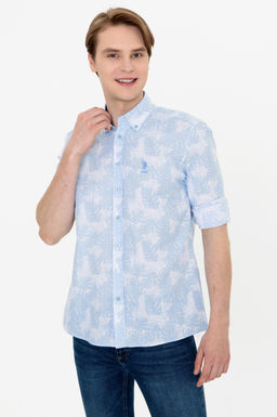 U. S. Polo Assn Мужская синяя рубашка с длинным рукавом - U.s. polo assn фото 13