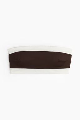 Top de bikini bandeau con relleno