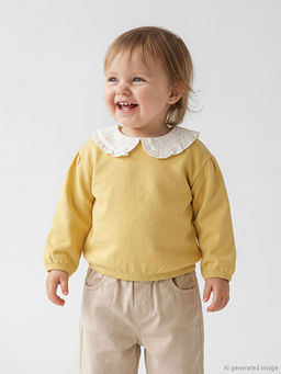 Bebe Yaka K?z Bebek Sweatshirt