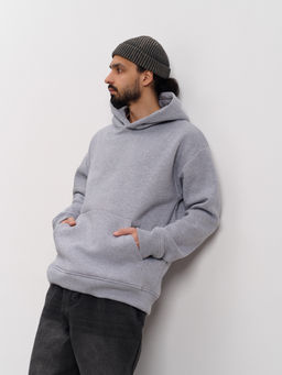 Толстовка мужская с капюшоном "Вasic" меланж