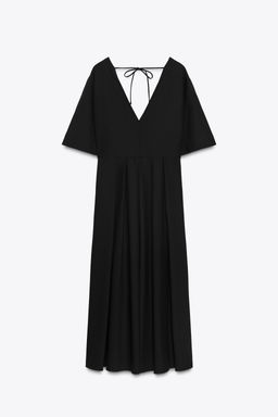 ZW COLLECTION V-NECK MIDI DRESS - Zara фото 6