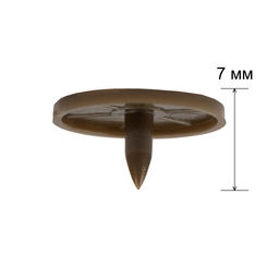 Кнопка Micron POM-15/500 Кнопки пластиковые пластик d 15 мм 500 шт. № 015 коричневый