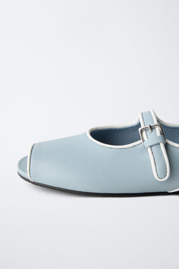 TRIM SLINGBACK BALLET FLATS - Zara фото 6