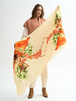 ШЕРСТЬ ХЛОПОК ШЕЛК Палантин - Tantino фото 6