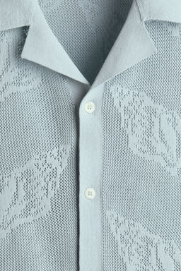 Camisa resort en punto jacquard Regular Fit - H&m фото 3