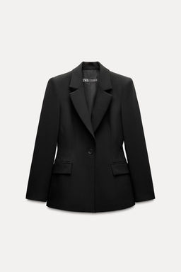 FITTED BLAZER WITH SHOULDER PADS - Zara фото 10