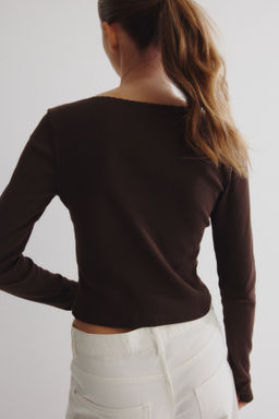 Top con escote en U - H&m фото 8