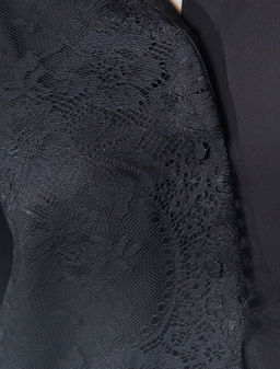 Блузка вечерняя из креп шифона с кружевом