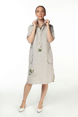 умягченный лен 100% платье