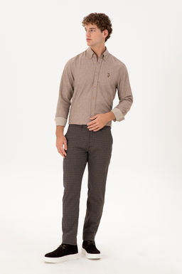 Мужские фиолетовые брюки из плотной ткани - U.s. polo assn фото 3