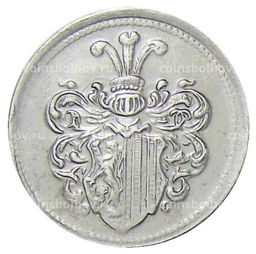 Монета 20 пфеннигов 1918 года Транспортный нотгельд Лейпциг