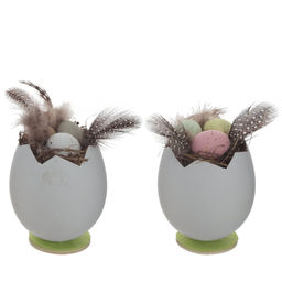 Изделие декоративное Яйцо пасхальное, L6 W6 H8 см, 2в.