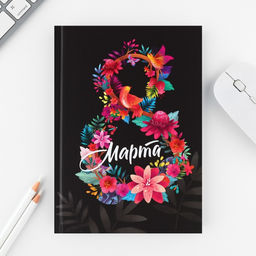 Подарочный набор 8 марта из цветов: ежедневник 80 листов и ручка - Artfox фото 2