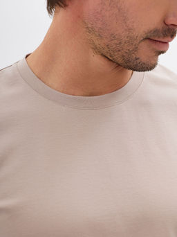 Футболка мужская короткий рукав GREG G145-KO-HJ-20115-N (серо-бежевый)