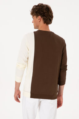 Erkek Kahverengi Sweatshirt