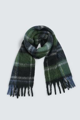 BRUSHED CHECK SCARF - Zara фото 4