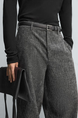 TEXTURED BALLOON FIT TROUSERS - Zara фото 5