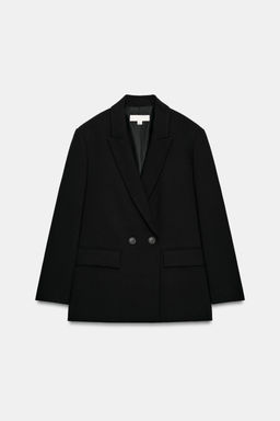 BLAZER CRUZADA OVERSIZE / Negro - Zara фото 2