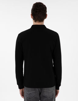 Siyah Slim Fit Sweatshirt - Pierre cardin фото 5