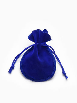 Набор мешочков бархатных 100шт. , 7*9, цвет синий (1249690)