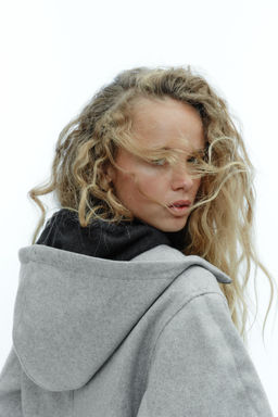 SOFT JACKET WITH PUFF SLEEVES