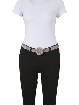 Кожаный ремень, кремовый - Heine фото 2