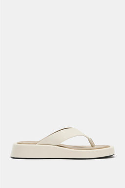 SANDALIA PLATAFORMA / blanco - Zara фото 4