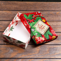 Коробка сборная крышка-дно без окна, Вязанка, 21 х 15 х 5,7 см - UPAK LAND фото 5