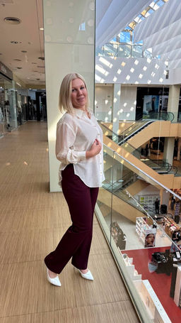 NOBBY, Женские брюки 21-204/2 (бордо)  фото 11