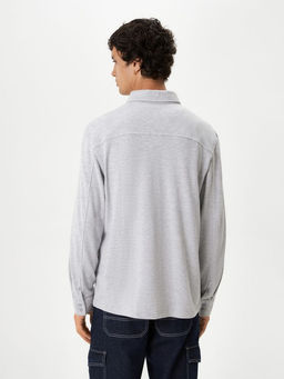 10100280007 Сорочка верхняя муж. Ashtray серый меланж - Concept club фото 4