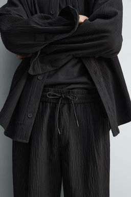 PANTAL?N RELAXED FIT RELIEVE / Gris oscuro - Zara фото 5