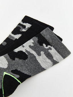 Desenli Erkek ?ocuk Soket ?orap 3l? - Waikiki фото 3