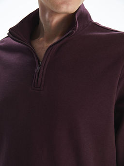 Dik Yaka Erkek Sweatshirt