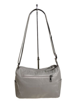 Женская сумка из искусственной кожи, цвет светло серый - Greta фото 2