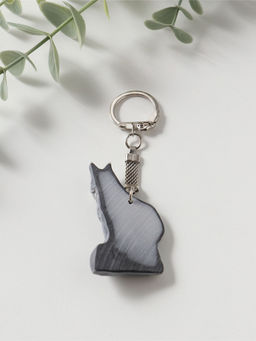 Брелок "Волк на скале" (барельеф), 5,2см