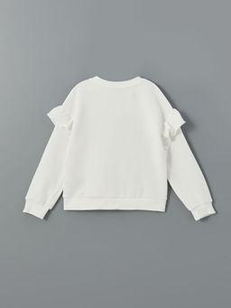 Bisiklet Yaka K?z ?ocuk Sweatshirt - Waikiki фото 2