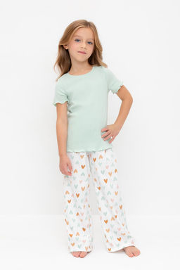 К 1636/дымчатый нефрит,конфетти из сердечек пижама дет