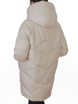 EB2819 LIGHT BEIGE Куртка зимняя женская (200 гр. холлофайбер)