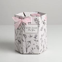 Переноска складная шестигранник With love for you, 17 14,8 19,5 см - Дарите счастье фото 2