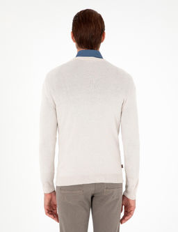 Ta_ Slim Fit V Yaka Basic Triko Kazak - Pierre cardin фото 5