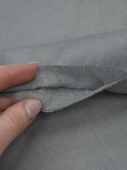 Муслин Премиум двухслойный гладкий цв.Серый, ш.2.5м, хлопок-100%, 120гр/м.кв - Купава фото 6