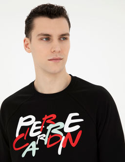 Siyah Regular Fit Sweatshirt