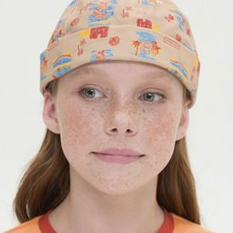 PELICAN, кепка (модель без козырька) для девочек, Бежевый
