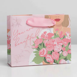 Пакет ламинированный горизонтальный Нежность, S 12 15 5,5 см