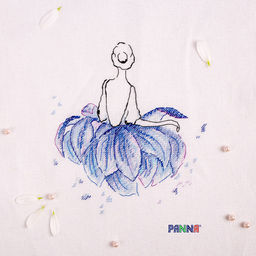 Набор для вышивания PANNA C-1949 Балерина. Лотос 20 х 20 см