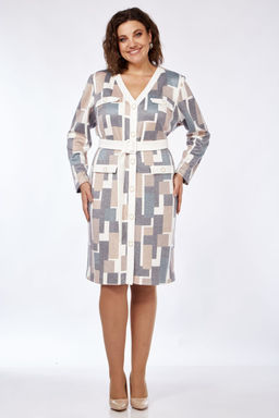 Платье Элль стиль 2254 мультиколор принт  фото 2